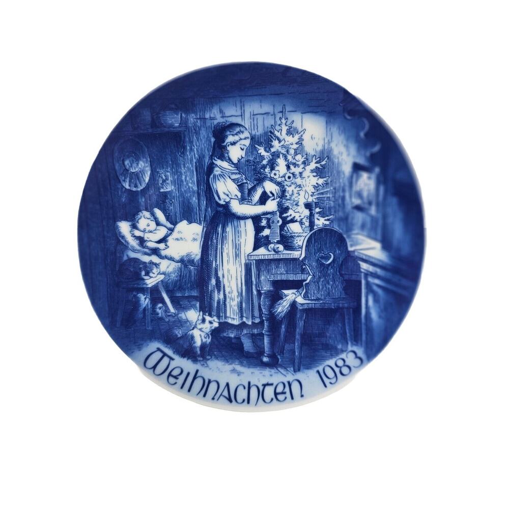Vtg 1983 Bareuther Bavaria Germany Weihnachten Christmas Plate